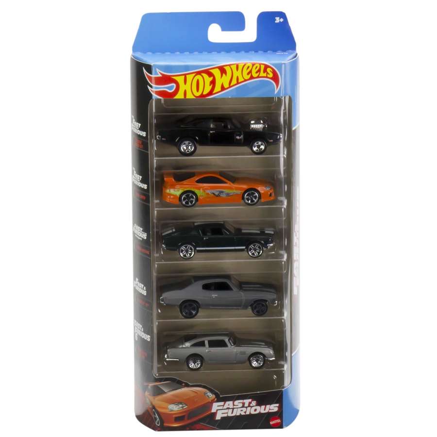 Hot Wheels 2023 Fast & Furious 5 Car Pack