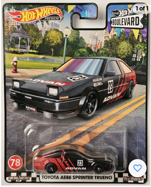 Hot Wheels Premium Boulevard #78 - Toyota AE86 Sprinter Trueno